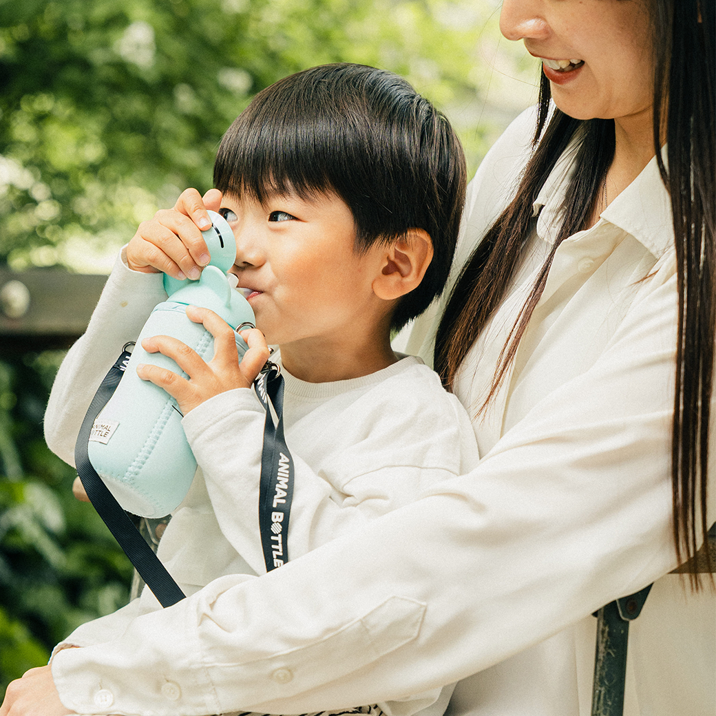 【子ども向けボトル】洗いやすくて衛生的なアニマルボトル