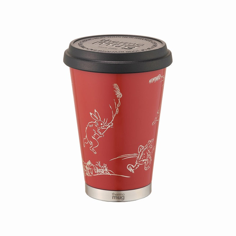 【漆】蒔絵 モバイルタンブラー ミニ|URUSHI MAKIE MOBILE TUMBLER MINI(鳥獣戯画 朱)