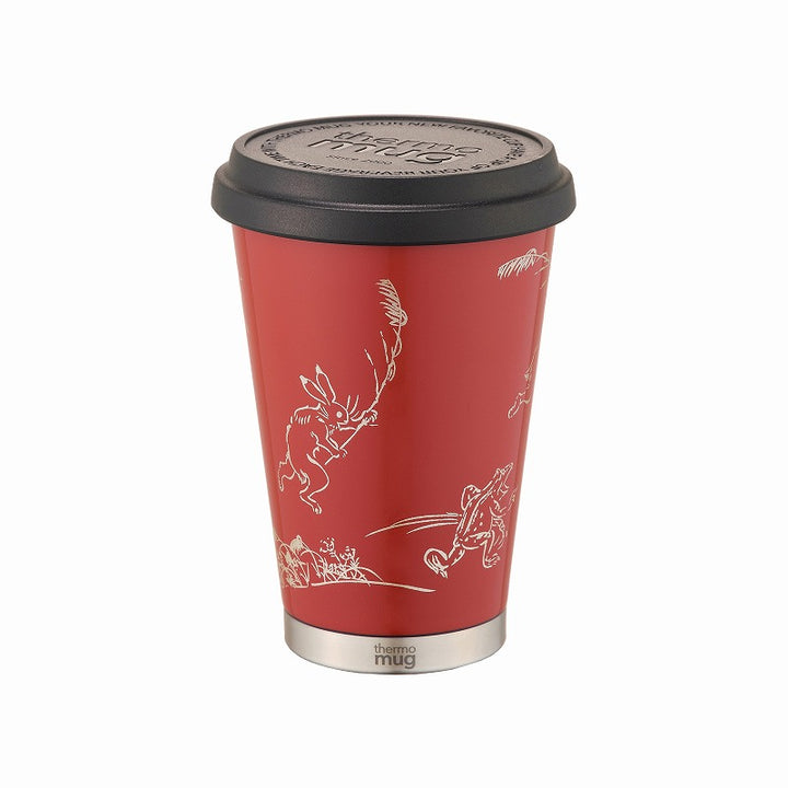 【漆】蒔絵 モバイルタンブラー ミニ｜URUSHI MAKIE MOBILE TUMBLER MINI（鳥獣戯画 朱）