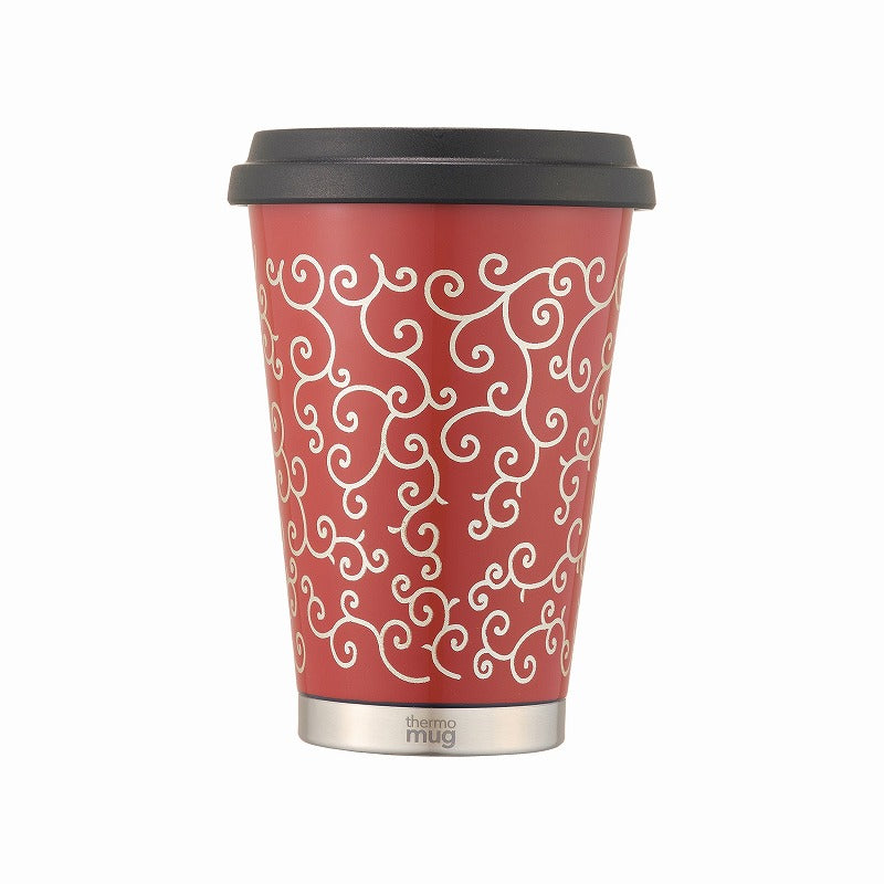 【漆】蒔絵 モバイルタンブラー ミニ｜URUSHI MAKIE MOBILE TUMBLER MINI（唐草 朱）