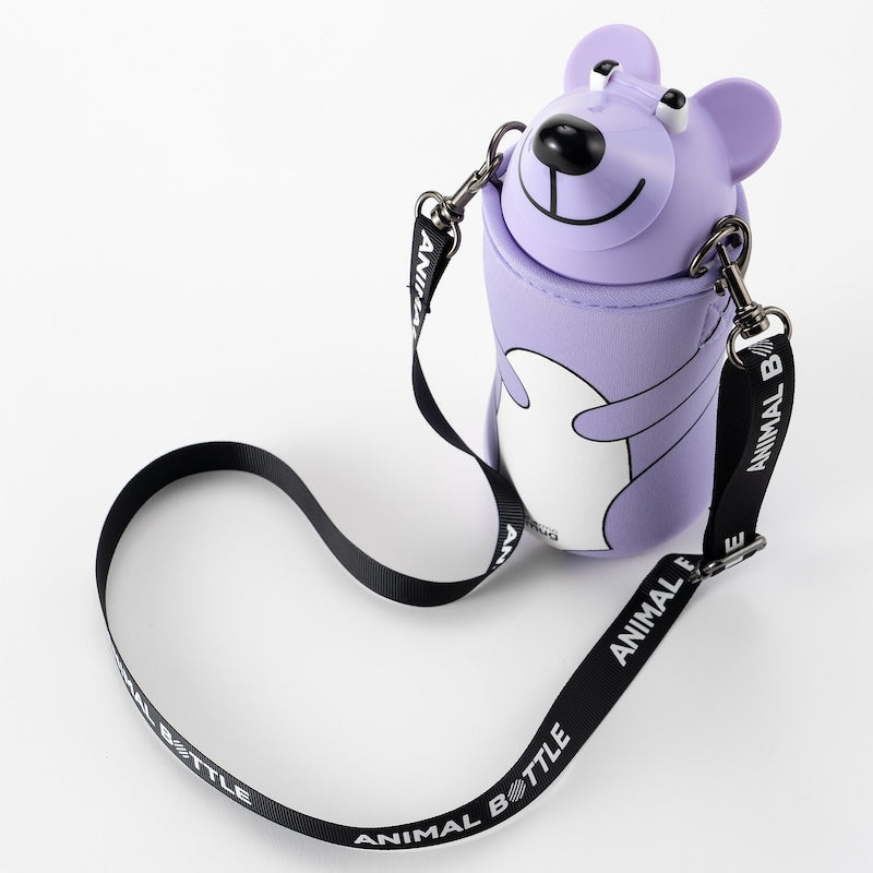 サーモマグ｜アニマルボトルベア｜ANIMAL BOTTLE BEAR（PALE VIOLET） – サーモマグ｜thermo mug 公式サイト