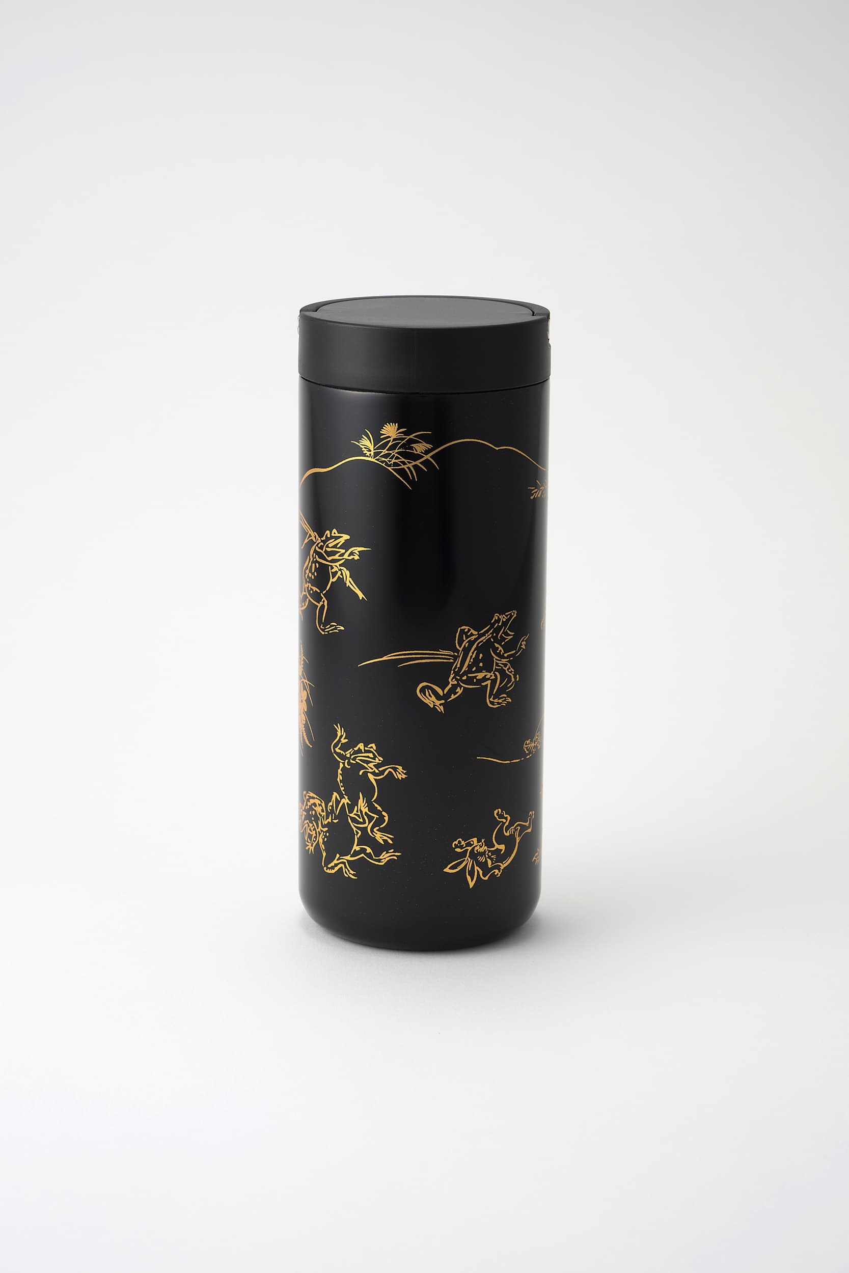 漆】 蒔絵 ランタンボトル｜URUSHI MAKIE LANTERN BOTTLE（鳥獣戯画 黒