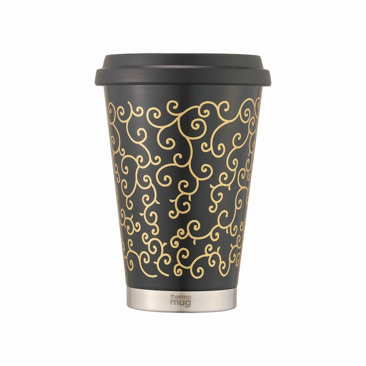 【漆】蒔絵 モバイルタンブラー ミニ｜URUSHI MAKIE MOBILE TUMBLER MINI（唐草 黒）