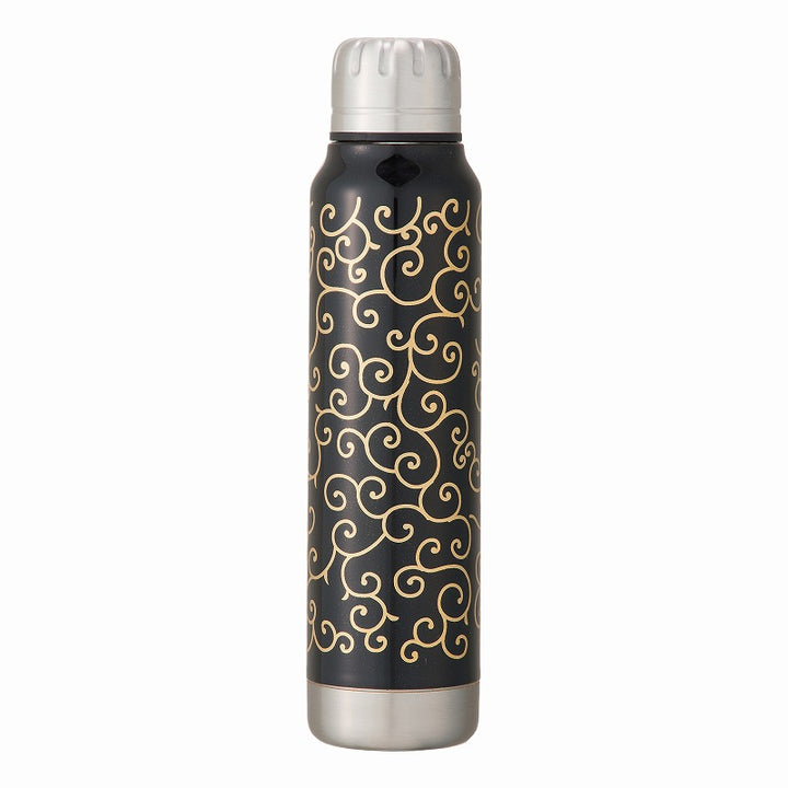 【漆】蒔絵 アンブレラボトル｜URUSHI MAKIE UMBRELLA BOTTLE（唐草 黒） – サーモマグ｜thermo mug 公式サイト