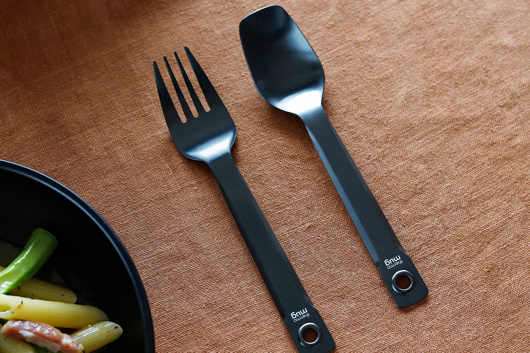 【燕】アイレットカトラリースプーン｜TSUBAME EYELET CUTLERY SPOON（BLACK）